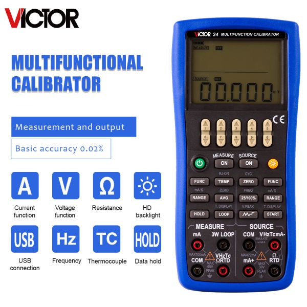 Buy cheap VICTOR 24 Portable Multifunction Process Calibrator Rtd Calibration Equipment from wholesalers