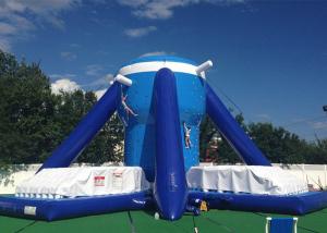 China Free Klimb Inflatable Interactive Games , Large Blue 28ft Inflatable Climbing Wall on sale