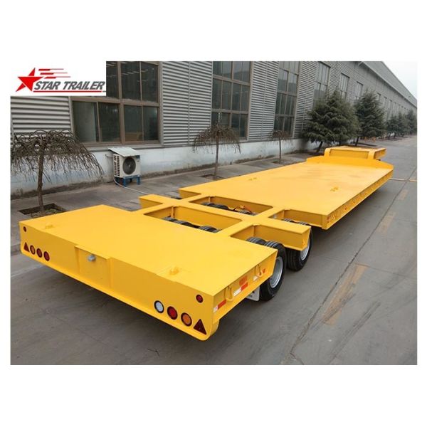Quality 60-100T Heavy Duty Lowboy Trailer Highly Robust Structure Steel Material for sale