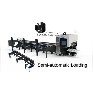 Buy cheap QH-GZ Zero-tailing Laser Tube Cutting Machine Beveling Cutting Semi-automatic Loading from wholesalers