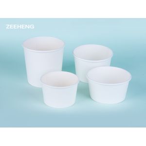 Buy cheap Kraft Paper Biodegradable Soup Cups Disposable Food Packing With Lid from wholesalers