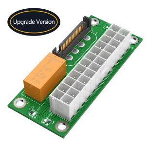 Buy cheap Dual PSU Adapter ATX 24Pin to 4Pin SATA Power Sync Starter Card Extension Cable ADD2PSU Riser from wholesalers