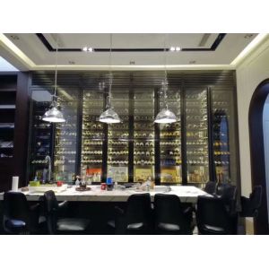 Buy cheap Wine Cabinet Custom Solid Stainless Steel Arched from wholesalers