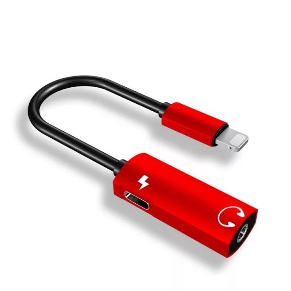 3.5mm Headphone Jack Adapter Earphone Adapter Splitter 2 in 1 Audio Jack and Charger for iPhone