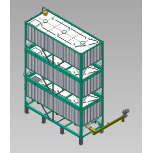 Buy cheap Container Shaped Auger 26M3*3 Concrete Grain Silos from wholesalers