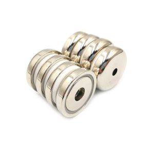 Buy cheap Neodymium Pot Shaped Magnet Industrial N35 With Nickel Coating from wholesalers