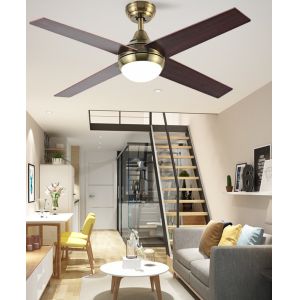 Buy cheap 4 Blades Modern LED Ceiling Fan 48 In Ceiling Fan With Light from wholesalers