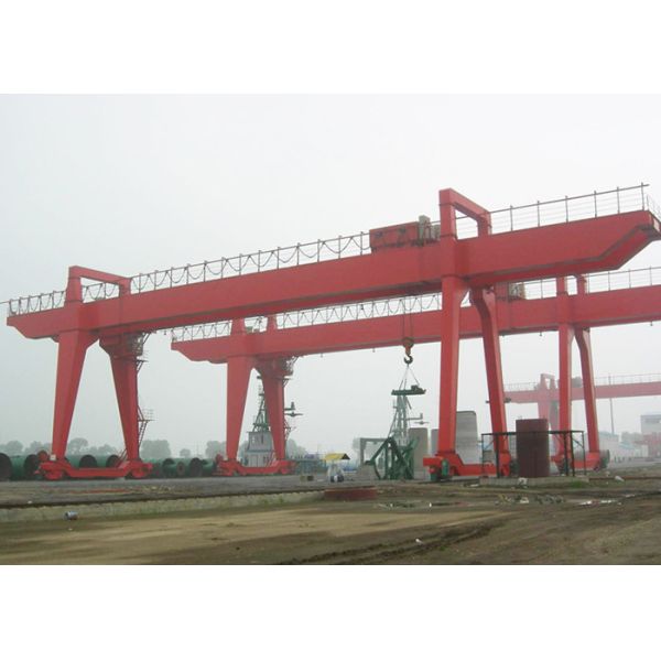Buy cheap Cabin Control Mobile Double Girder Gantry Lifting Machine 30 Ton ISO Approval from wholesalers