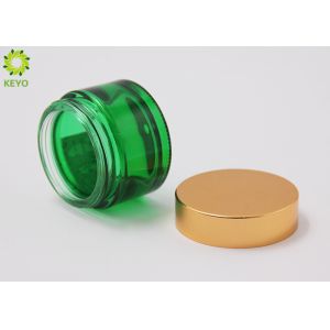 Buy cheap 1 OZ Custom Cosmetic Packaging Containers Green Glass Material Made from wholesalers