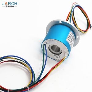 China Flange 25.4mm 5 Circuits 20A Through Bore Slip Ring 1000MM on sale