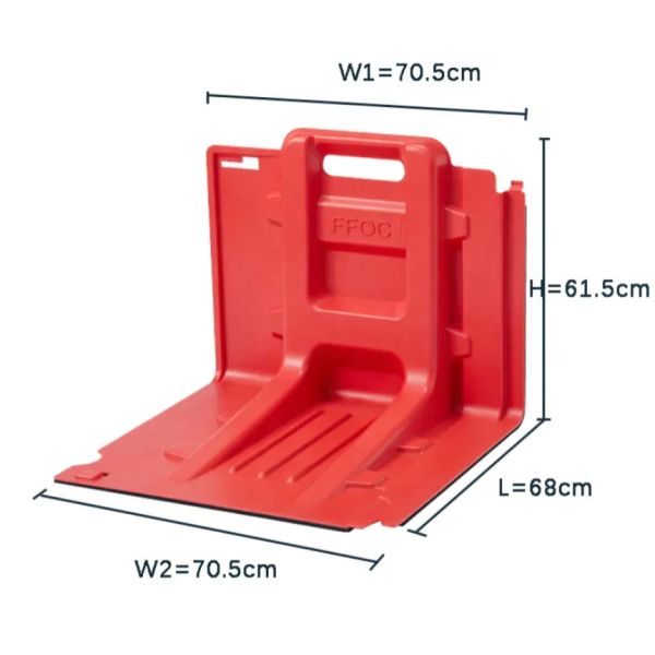 Buy cheap Freestanding Emergency Rescue Equipment Thickness 4mm Plastic Flood Barrier from wholesalers
