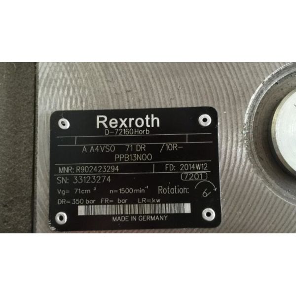 Rexroth R902423294 A4VSO71DR/10R-PPB13N00 Hydraulic Piston Pumps/Variable pump