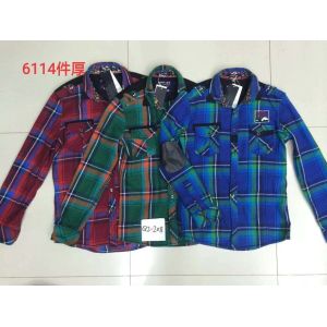 Buy cheap Men's High quality casual plaid shirts from wholesalers