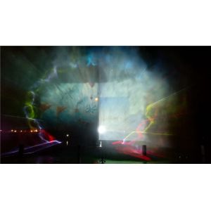 Water feature eye-catching music floating fountain