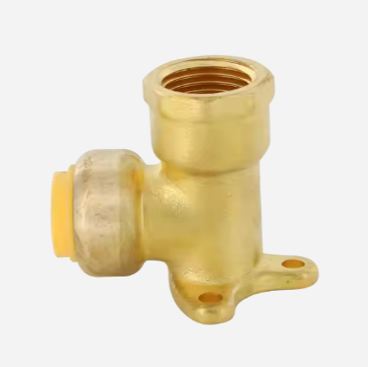 Buy cheap Brass Push Fit Wall Plate Elbow Connector for PEX Water Pipes from wholesalers