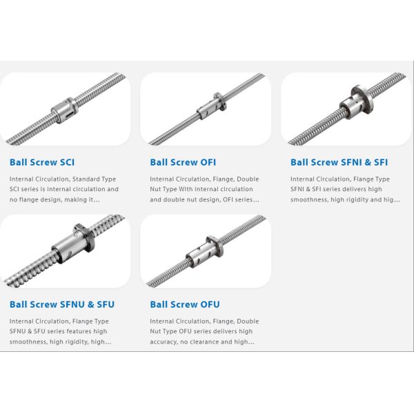 SFK01205 12mm Diameter Cnc Lead Screw Ball Screw Cnc For Precision Assembly Robots