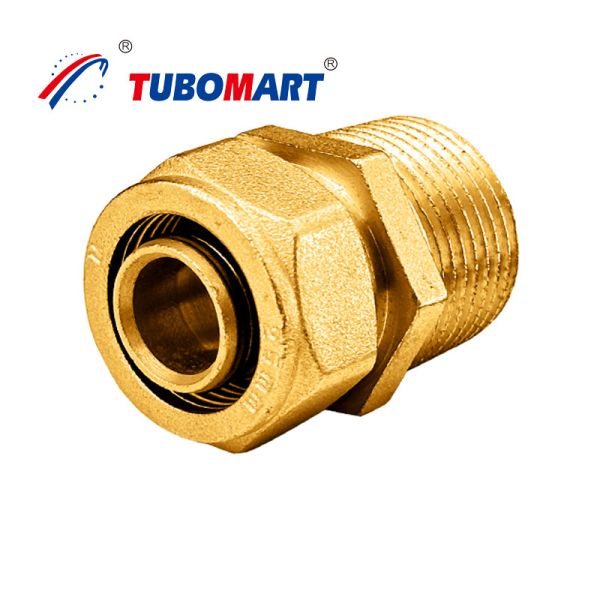 Buy cheap 12mm Compression Pex Fittings Chrome Plated Compression Brass Fitting from wholesalers