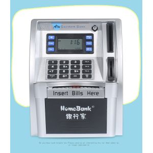 Buy cheap KIDS LOVELY HOT SALE ON AMAZON PASSWORD PIGGY BANK ABS PINK OR SILVER COLOR DIGITAL COUNTING MONEY BANK SAFES from wholesalers