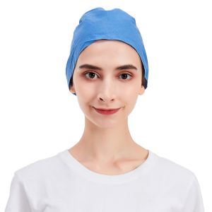 Buy cheap Double Elastic Surgical Scrub Caps Disposable Consumable Medical Supplies Single from wholesalers