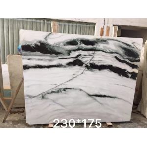 Buy cheap Honed Exotic Thick 3cm 30x120cm Panda White Marble Tile from wholesalers