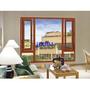 Buy cheap Strong Frame Wood Effect Aluminium Windows, Integrated Larch Wood Alu Wood Windows from wholesalers