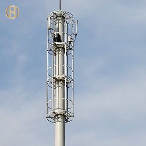 Buy cheap Tubular Telecommunication Tower 36M 4 Sections Slip Joint Galvanized Surface from wholesalers