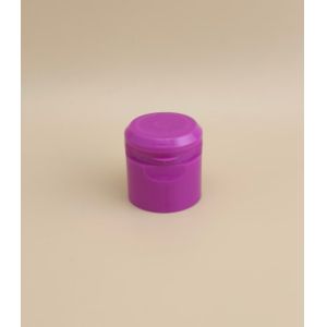 China Nice Design Purple Plastic Round Smooth Cap for Cosmetic Bottles on sale