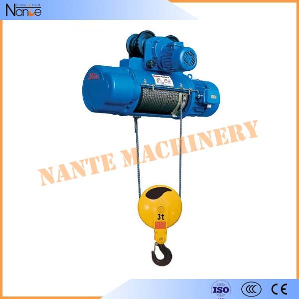 High Speed Monorail 3 Phase Electric Wire Rope Hoist 20 Ton 0.5~8m/min