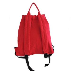 Blue/Red Plain Custom Logo Backpacks Light Weight School Book Carrier