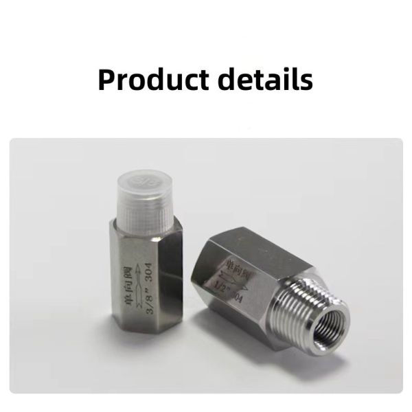 304 Stainless Steel Femal/Male Thread Check Valve Hexagon Check Valve