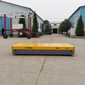 Buy cheap 20T Electric Concrete Mould Industrial Material Handing Trackless Transfer Trolley from wholesalers