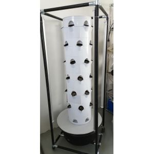 Vertical Hydroponic Cultivation System For Vegetables And Strawberries With