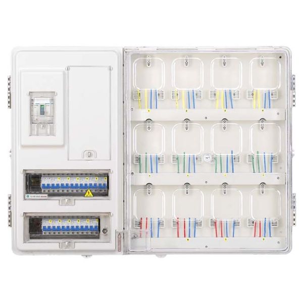 12 Way Single Phase Electrical Service Meter Box