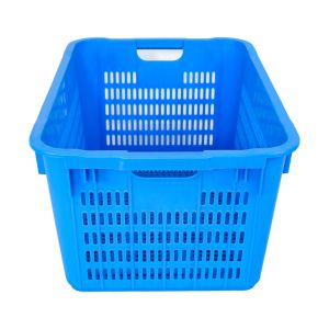 Handle Vented Plastic Basket for Fresh and Customized Color Storage Solution