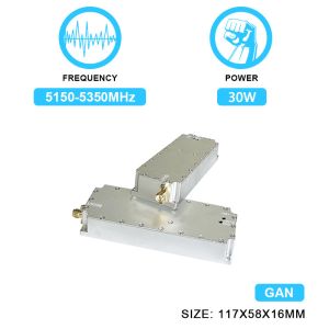 Buy cheap Anti Drone Module 30W 5.2g Drone Anti Blocking Signal Jammer Module Antidrone With  GAN And Isolation Protector from wholesalers