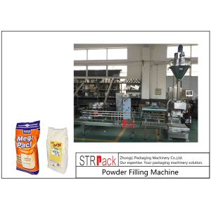 Auger Type Powder Filling Machine / 5-50kg Semi Automatic Powder Bag Filling