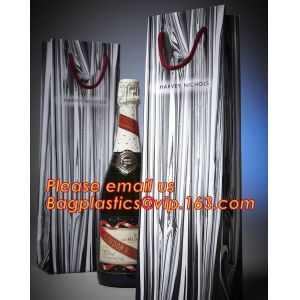 Buy cheap Gold foil stamp matt laminated black handle rope hair extension packaging bag red paper bag,Handle Brown Kraft Gift Pape from wholesalers