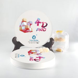 New Design YUCERA 98*14mm 4d Multilayer Zirconium Dental Zirconia Disc for Cad