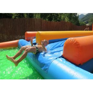 Buy cheap 0.55mm Plato Inflatable Water Slide With Swimming Pool from wholesalers