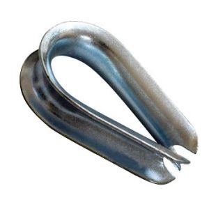 Heavy Duty Stainless Steel Wire Rope Thimbles DIN6899 For Customized Size