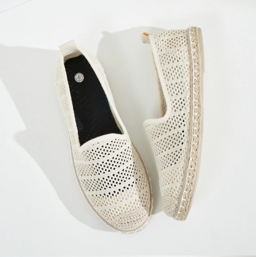 Buy cheap Solid Pattern Espadrilles Shoes With Canvas Upper Material And Cotton Lining from wholesalers