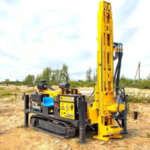 Buy cheap Full Hydraulic Pneumatic Crawler Core Drilling Rig Crawler Drilling Rig Machine With Air Compressor from wholesalers