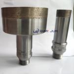 Buy cheap Threaded Shank Diamond Glass Drill Bits 70 mm diameter For Glass ceramic tile drilling from wholesalers