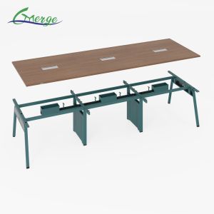 Conference Desk Office Conference Table with Capacity Options in Rectangular