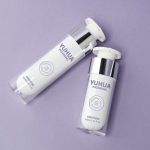 Buy cheap Custom 30ml 50ml PP Material Airless Pump Bottle for Face Cream and Serum Lotion Refillable Double Wall Design from wholesalers