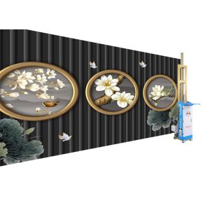 Buy cheap 2880dpi 3d Mural Printing Machine 2000mm Net Height With Automatic Drawing product