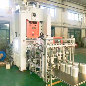 3PH Foil Container Making Machine 24KW aluminium foil manufacturing machine