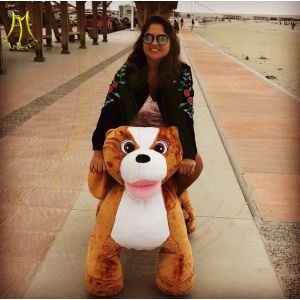 Buy cheap Hansel kids plush stuffed electric battery operated ride on animals from wholesalers