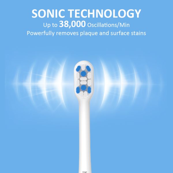 Tooth Brush Electric Rechargeable Toothbrushes Adult 4Pcs Soft Bristles 6 Modes