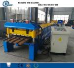 Metal Trapezoidal Shape Step Roof Tile Roof Roll Forming Machine With Pressing